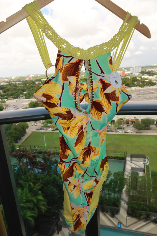 Sunshine Sweetheart Keyhole One-Piece