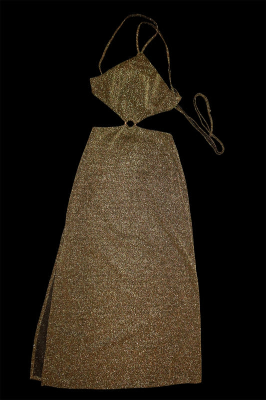 Paradise Gold Cut-Out Maxi
